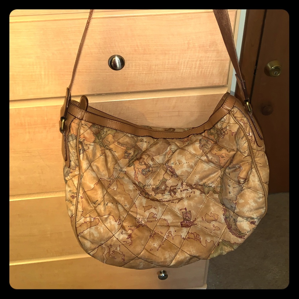 Alviero Martini Map Design Handbag